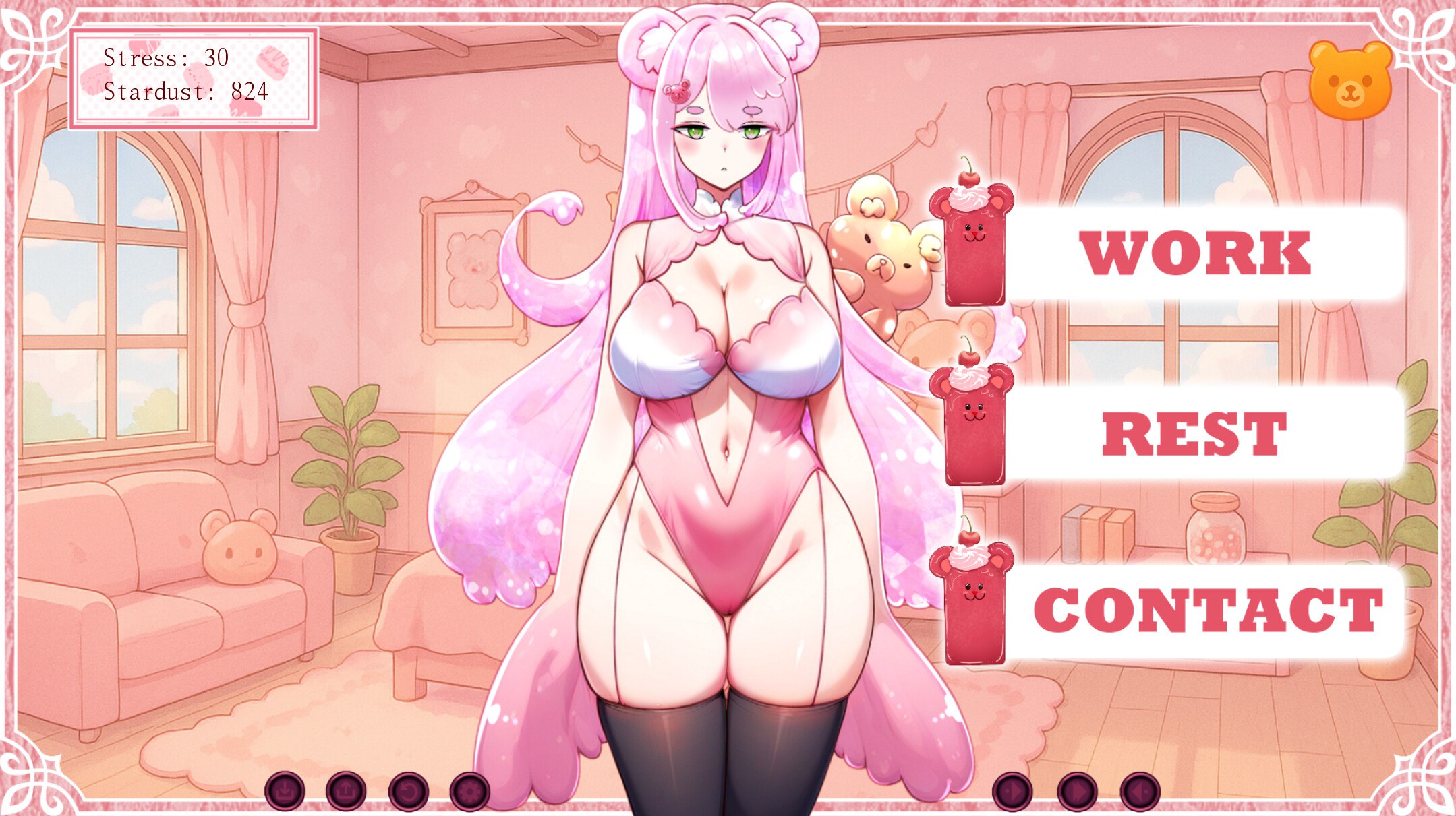 [SLG/动态/官中无码]被调去饲育部门后，我开始照顾一只拒绝劳动的果冻熊 Gummy Bear Idle 官中步兵版[FM/百度/300M]