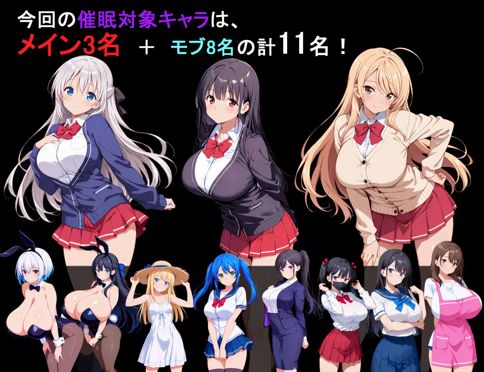 [新作RPG/汉化/催眠/爆乳] 约炮催眠应用！！ヤリもく催○アプリ!! 内嵌汉化版+作弊全CG[PC+安卓][FM/百度/550M]